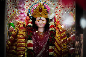 Beautiful Durga Devi image in hindu temple
