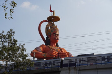 Hindu Lord Hanuman Statue image