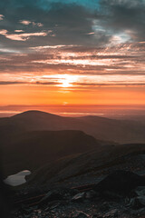 Snowdon Peak at Sunset