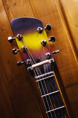 Old Colorful Guitar Head