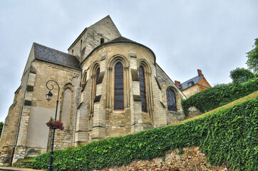 Vaux sur Seine, France - june 29 2018 : Saint Pierre church