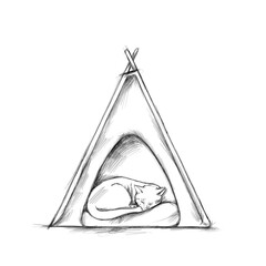 Kleines Zelt für Haustiere oder Kinder 