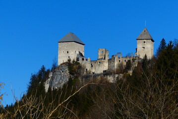 Blick auf Burgruine Gallenstein