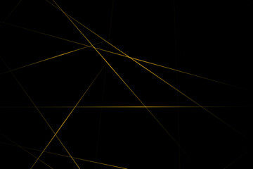 Abstract black with gold lines, triangles background modern design. Vector illustration EPS 10.