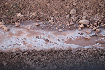 terra e gelo congelando