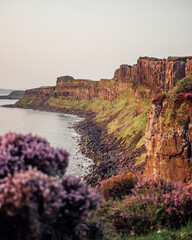Cliffy Coast of East Scotland at the Isle of Skye