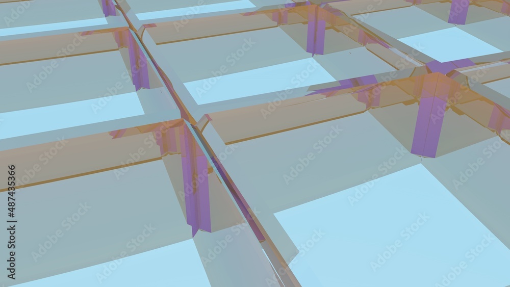 Poster abstract mesh background of lines and polygons.