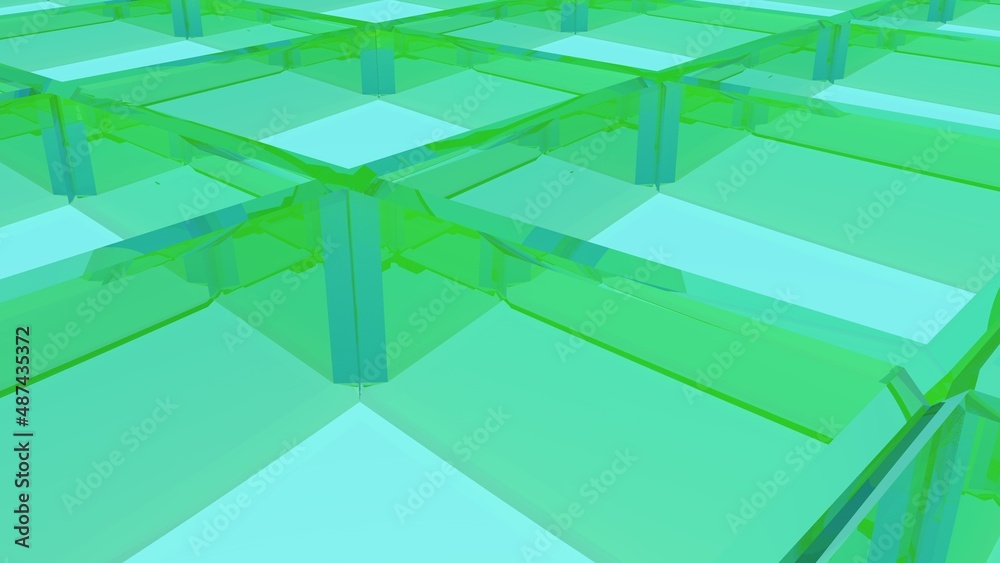 Poster abstract mesh background of lines and polygons.