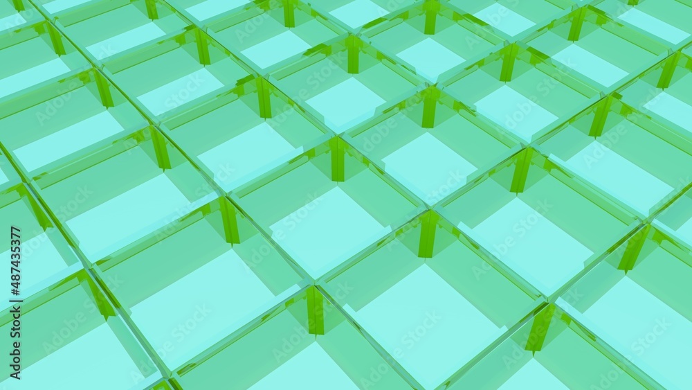 Poster abstract mesh background of lines and polygons.