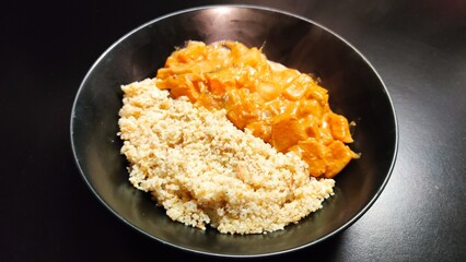 Fait maison - Curry rouge et céréales