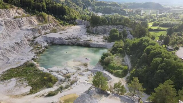 Dron shot EU europa Slovenija Slovenia open shot night sky water close mist dark church paning left covid trees tree front green front back wood blue natura natur eco covid ple&scaron;e beautiful nice move r