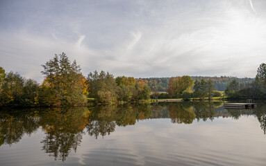 Beautiful autumn landscape in the park