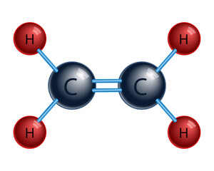 Ethylene molecule icon