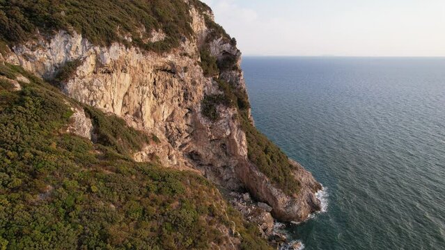 Ocean Aerial Ansicht Italien Küste sonnenuntergang licht 