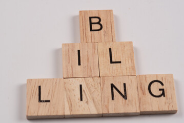 wooden blocks with the word billing