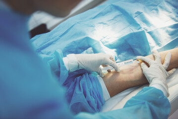 Fototapeta premium A surgical procedure