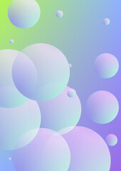 Holographic fluid with radial circles.