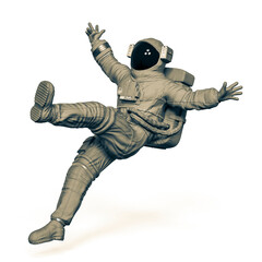 astronaut is falling down
