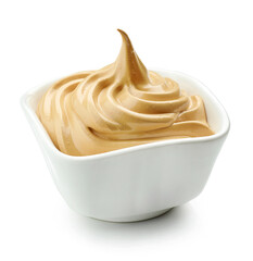 whipped caramel and coffee mousse dessert