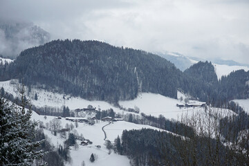 winter landscape mangfallgebirge alps 2022