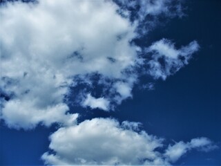 blue sky with clouds