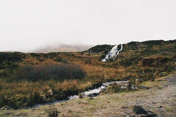 Scotland Highlands in Winter, December. 