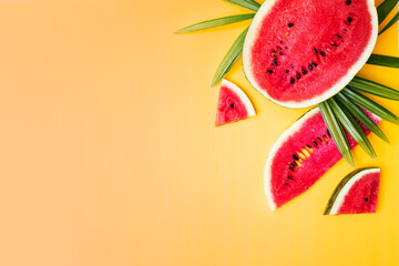 tropical food background with exotic juicy fruits