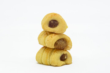Chinese New Year Dessert Snacks - Pineapple cookies symbol of prosperity