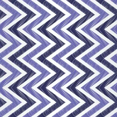 Keuken foto achterwand Pantone 2022 very peri Naadloze borduurwerk verticale zigzag patroon vector, zeer peri kleur