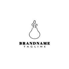 punching bag logo cartoon design icon vector illustration