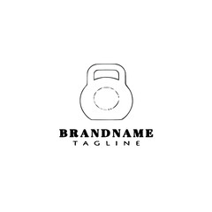 kettle bell logo icon design template vector illustration