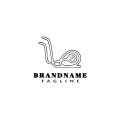 gym symbol logo cartoon design template icon black isolated vector