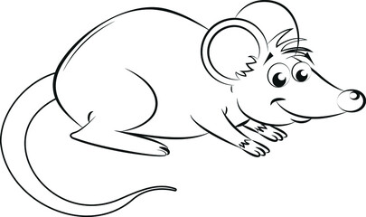 mouse icon, mouse, mice thin line symbols for web and mobile phone on white background - editable stroke vector illustration