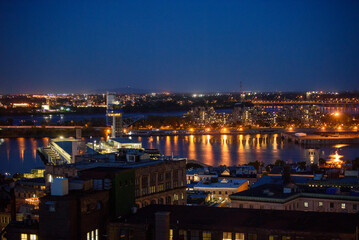 Naklejka premium city at night