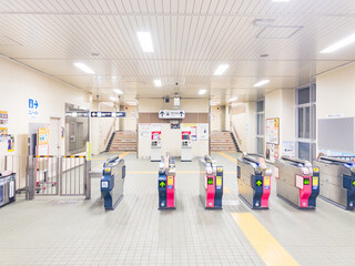 札幌地下鉄南北線　南平岸駅の自動改札