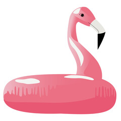 Salvavidas de flamingo rosa