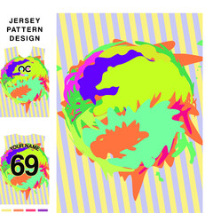 Abstract concept vector jersey pattern template for printing or sublimation sports uniforms football volleyball basketball e-sports cycling and fishing Free Vector.