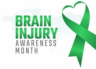 vector graphic of brain injury awareness month good for brain injury awareness month celebration. flat design. flyer design.flat illustration.