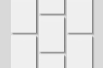 Stack blank paper for mockup. 3D Render.