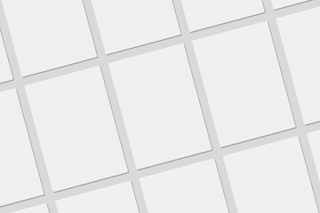 Obraz premium Blank paper for mockup. 3D Render.