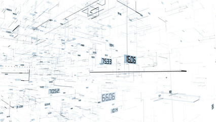 Lines with numbers