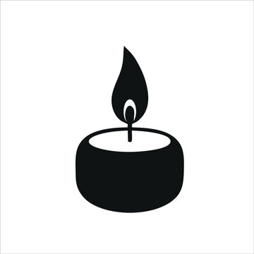 Blown Candle Icon Isolated On White Background From Party Collection. Trendy And Modern Blowing Candle Icons Candle Symbols For Logos, Web, Apps, UI. Simple Blowing Candle Sign Icon.