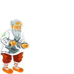 story,children's fairy tale,cartoon,grandfather,fisherman