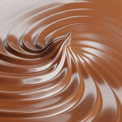 Chocolate Swirl  with hot sweet tasty