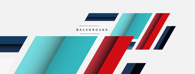 Vector background. Abstract overlapping color lines design with shadow effects. Illustration for wallpaper banner background or landing page