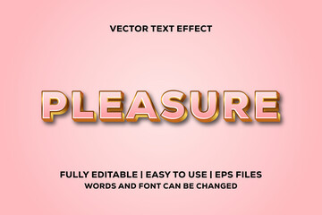 pleasure text effect fully editable