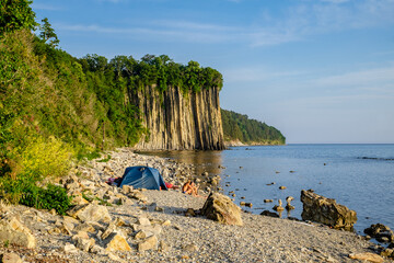 Russia, Tuapse, Kiselyov Rock beach.