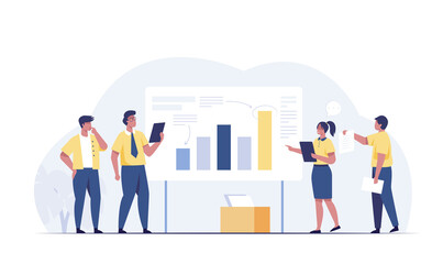 Concept of business planning and strategic analytics.