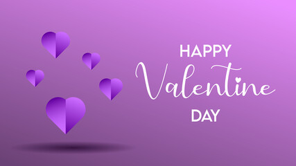 vector of valentine's day event, banner art design, love and romantic.