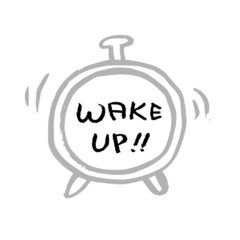 손그림 아이콘 _ 시계 wake_up